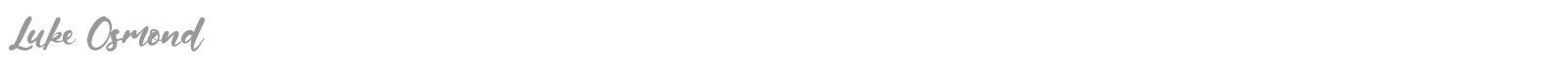 Luke Osmond font preview
